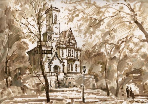 萨拉普尔附近的巴舍宁别墅，"老萨拉普尔 "系列